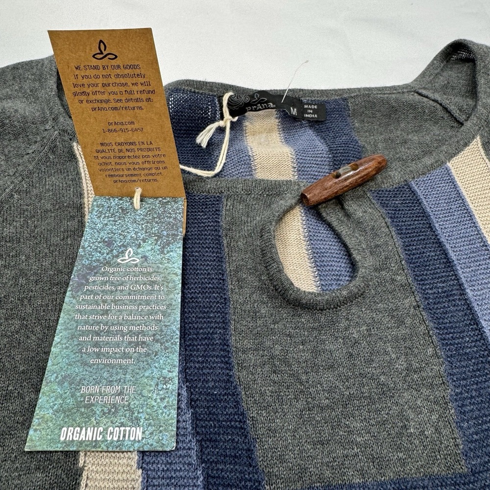 Prana Dress Medium Yarrah Sweater Dress 100% Organic Cotton Cottagecore Boho NEW - Picture 13 of 16